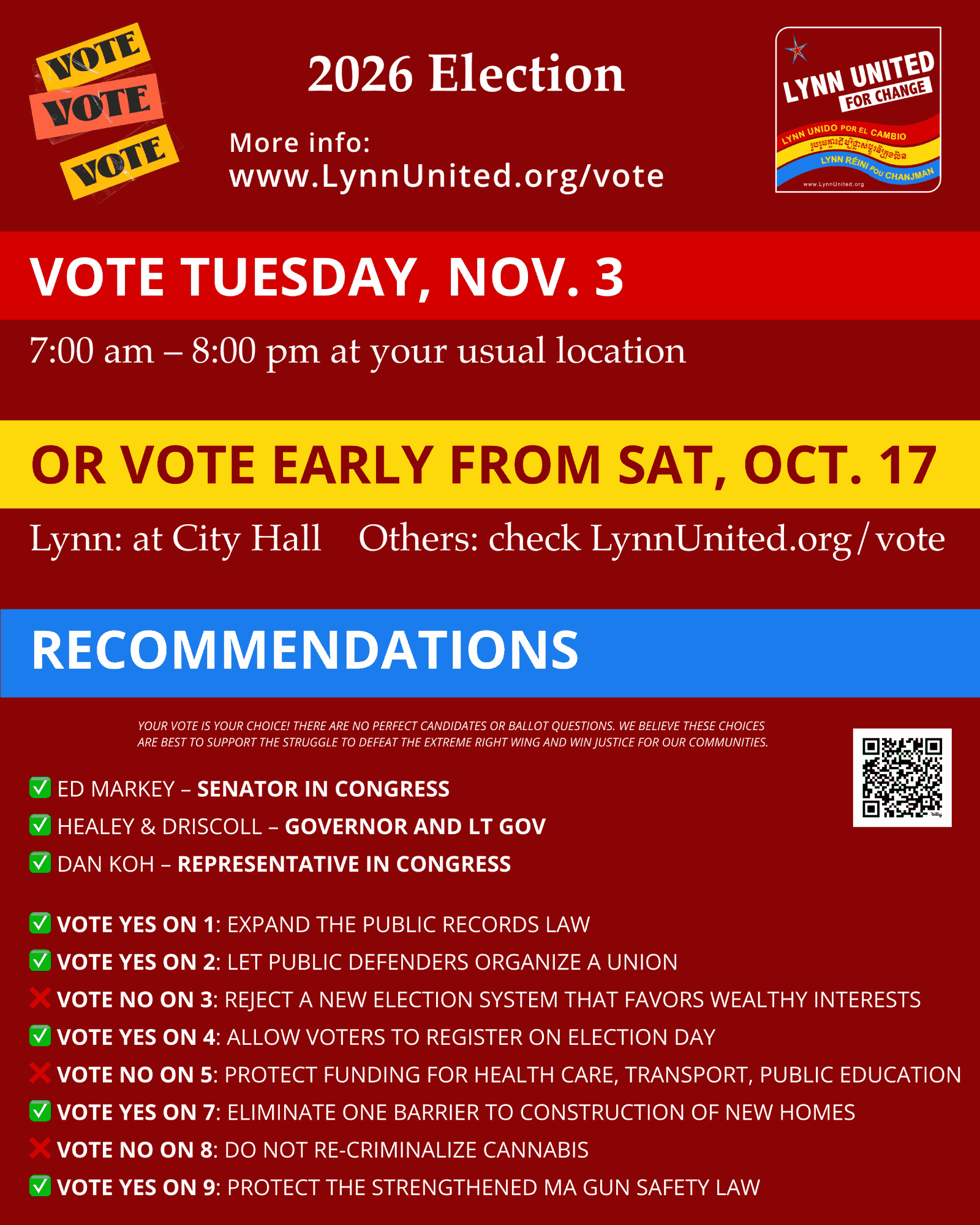GOTV flyer